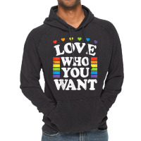 Love Who You Want Rainbow Lgbtq Heart Price Proud Rainbow T Shirt Vintage Hoodie | Artistshot