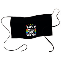 Love Who You Want Rainbow Lgbtq Heart Price Proud Rainbow T Shirt Waist Apron | Artistshot