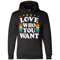 Love Who You Want Rainbow Lgbtq Heart Price Proud Rainbow T Shirt Champion Hoodie | Artistshot