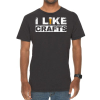 Mens I Like Crafts Beer Funny Clever Drinking And Hops Apparel T Shirt Vintage T-shirt | Artistshot