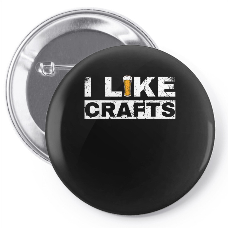 Mens I Like Crafts Beer Funny Clever Drinking And Hops Apparel T Shirt Pin-back Button | Artistshot