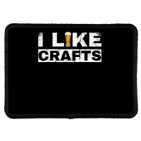 Mens I Like Crafts Beer Funny Clever Drinking And Hops Apparel T Shirt Rectangle Patch | Artistshot