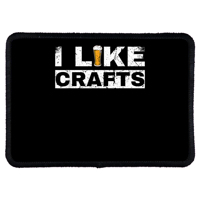 Mens I Like Crafts Beer Funny Clever Drinking And Hops Apparel T Shirt Rectangle Patch | Artistshot