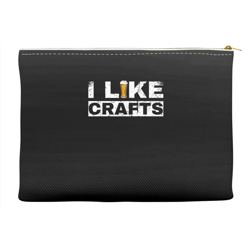 Mens I Like Crafts Beer Funny Clever Drinking And Hops Apparel T Shirt Accessory Pouches | Artistshot