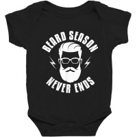 Beard Beard Season Never Ends Beards Beard Full Beard Baby Bodysuit | Artistshot