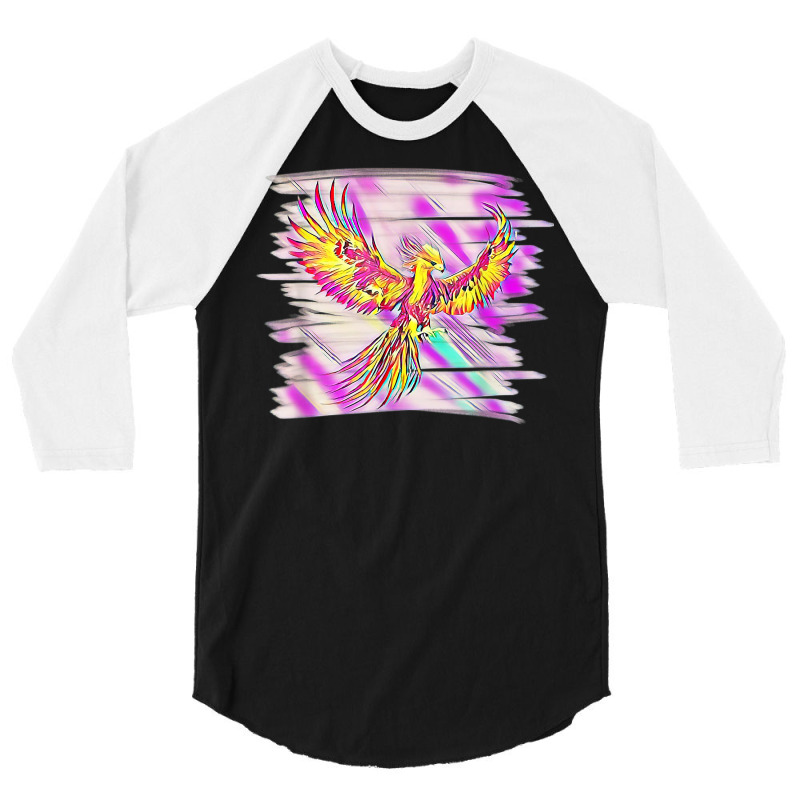 Phoenix From The Ashes Mythical Fire Bird Phoenix T Shirt 3/4 Sleeve Shirt | Artistshot