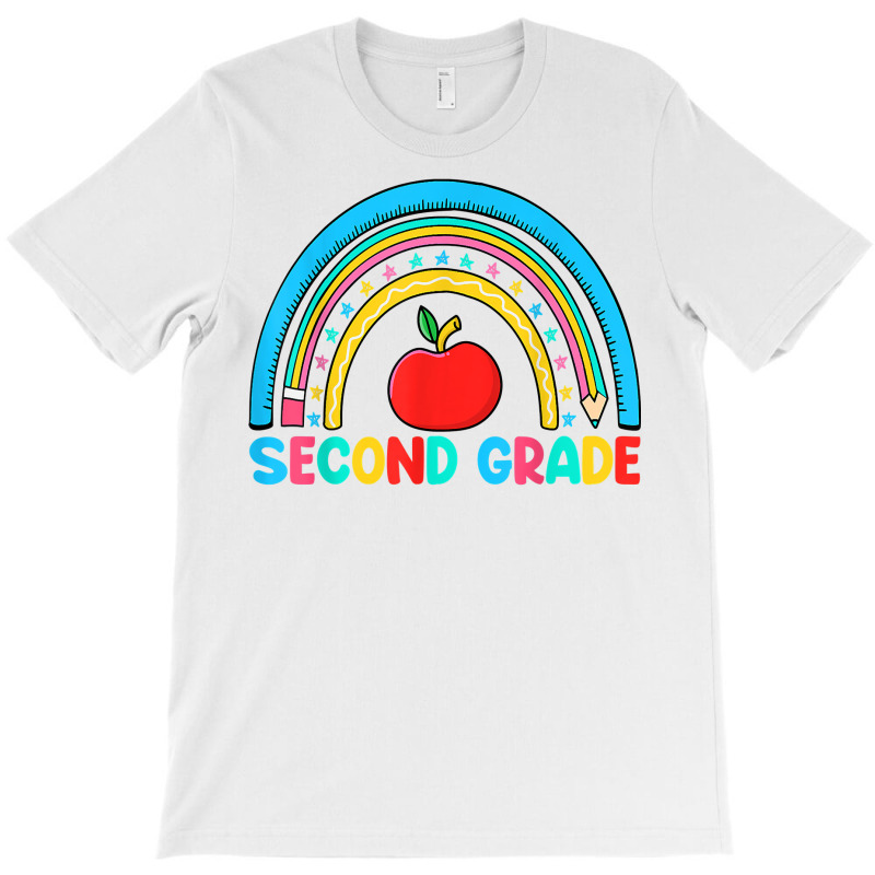 Rainbow Second Grade 2nd Grade Back To School Teacher Kids T Shirt T-shirt | Artistshot