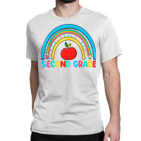 Rainbow Second Grade 2nd Grade Back To School Teacher Kids T Shirt Classic T-shirt | Artistshot