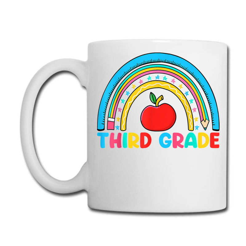 Rainbow Third Grade 3rd Grade Back To School Teacher Student T Shirt Coffee Mug | Artistshot