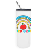 Rainbow Third Grade 3rd Grade Back To School Teacher Student T Shirt Skinny Tumbler | Artistshot