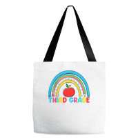 Rainbow Third Grade 3rd Grade Back To School Teacher Student T Shirt Tote Bags | Artistshot