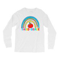 Rainbow Third Grade 3rd Grade Back To School Teacher Student T Shirt Long Sleeve Shirts | Artistshot