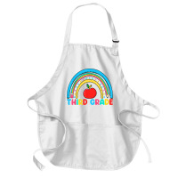 Rainbow Third Grade 3rd Grade Back To School Teacher Student T Shirt Medium-length Apron | Artistshot