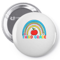 Rainbow Third Grade 3rd Grade Back To School Teacher Student T Shirt Pin-back Button | Artistshot