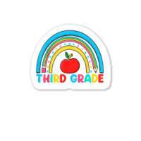 Rainbow Third Grade 3rd Grade Back To School Teacher Student T Shirt Sticker | Artistshot