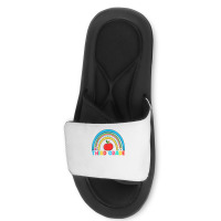 Rainbow Third Grade 3rd Grade Back To School Teacher Student T Shirt Slide Sandal | Artistshot