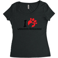 I Love Labrador Retrievers Women's Triblend Scoop T-shirt | Artistshot