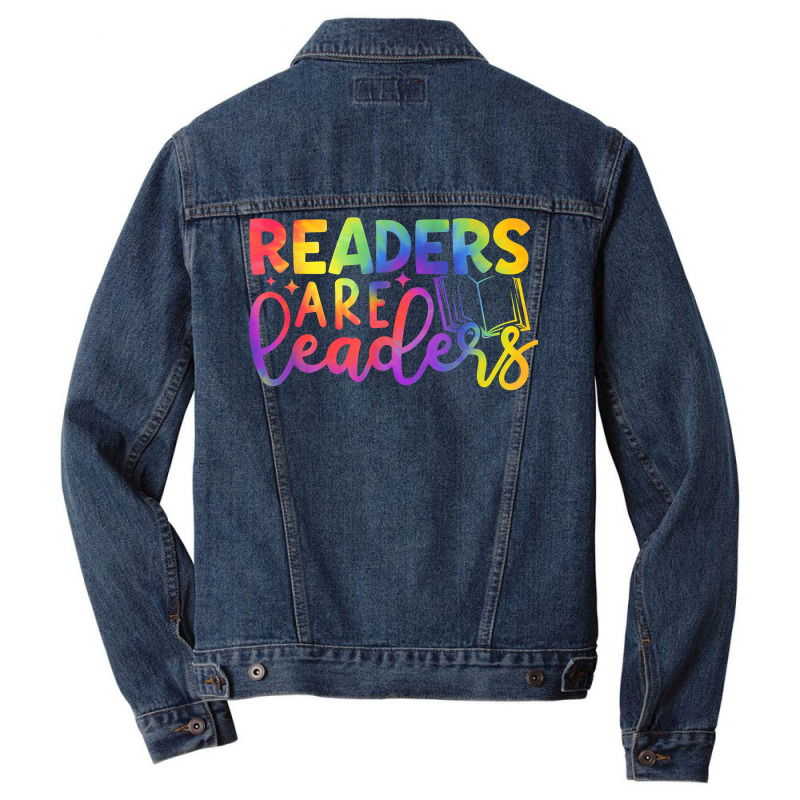 Readers Are Leaders Shirt Smart Reader's Funny Book Lover T Shirt Men Denim Jacket | Artistshot