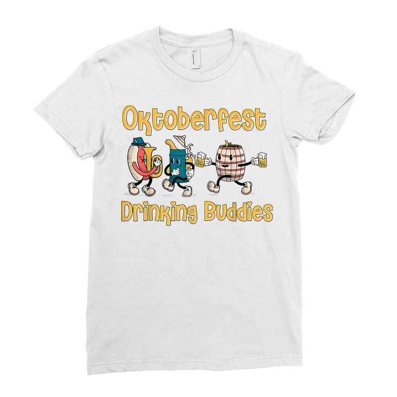 Oktoberfest Drinking Buddies Beer Festival T Shirt Ladies Fitted T-Shirt by dufordxsbartonto | Artistshot