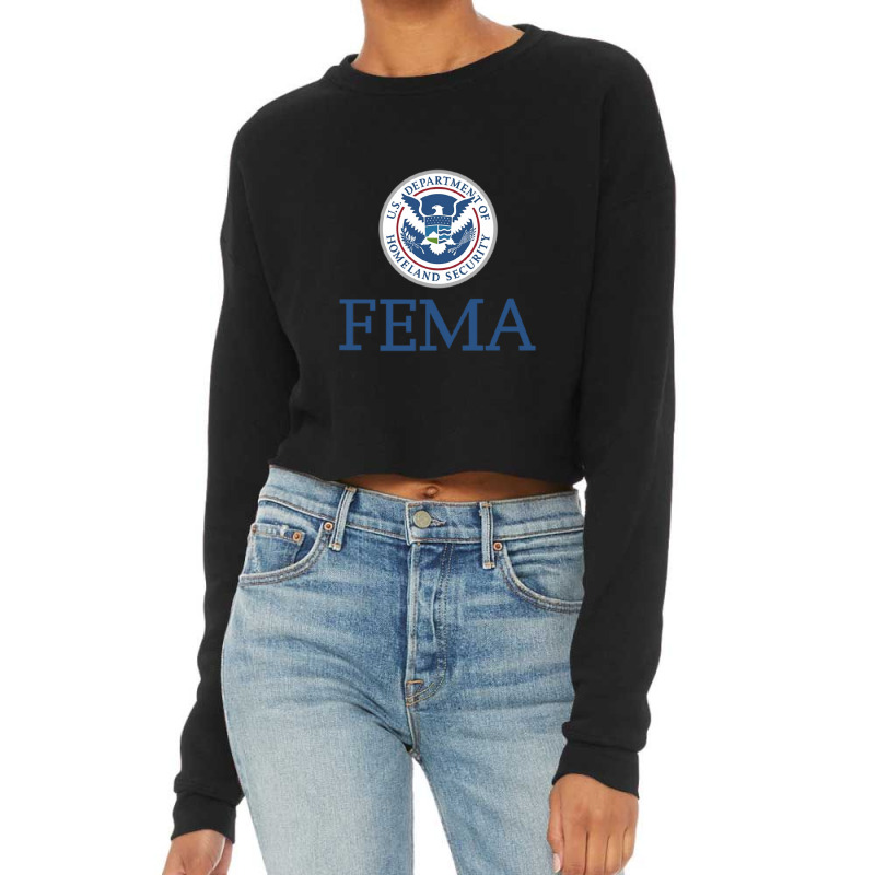 Federal Emergency Management Agency Fema Patch Bir Cropped Sweater by farisdi | Artistshot