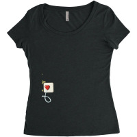 Electrical Plug & Light Bulb Couples Design Women's Triblend Scoop T-shirt | Artistshot