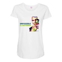 Impossible Is Nothing Maternity Scoop Neck T-shirt | Artistshot