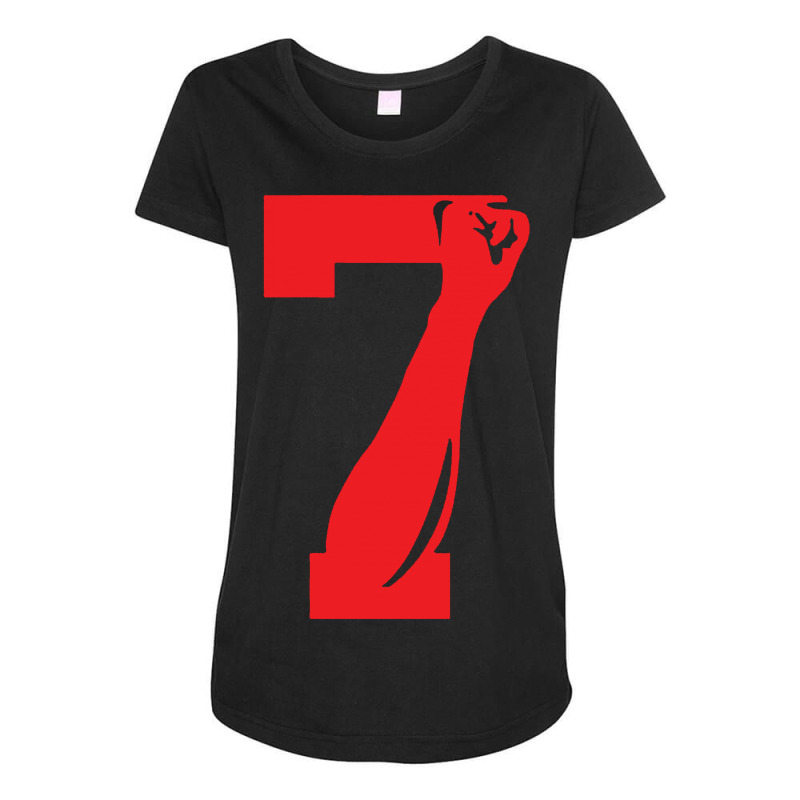 Custom Colin Kaepernick Number 7 Maternity Scoop Neck T-shirt By