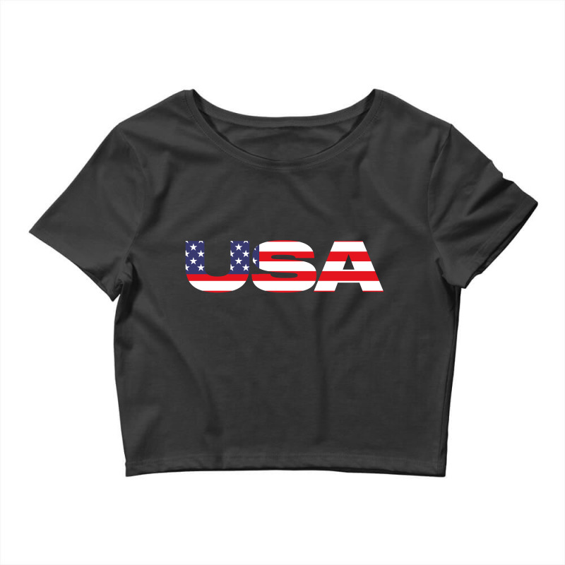 American Flag Crop Top by SuryanaShop | Artistshot