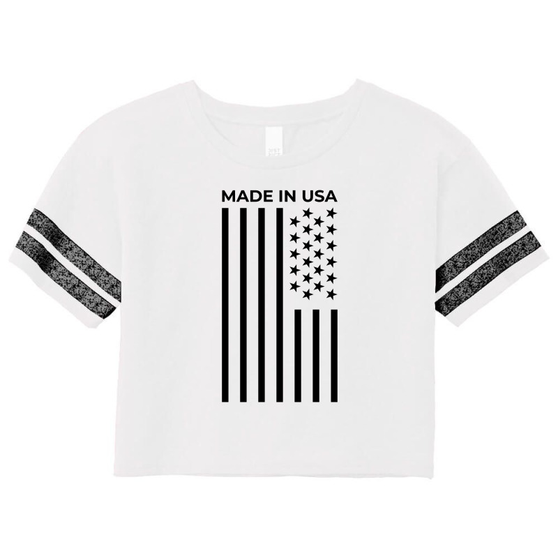 American Flag Scorecard Crop Tee by SuryanaShop | Artistshot