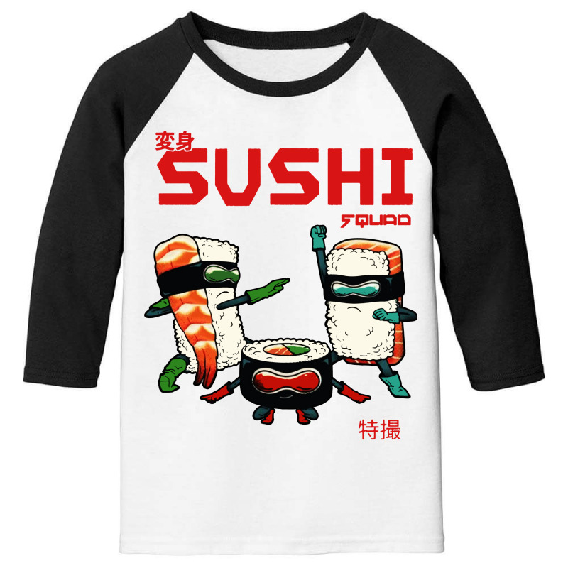 Sushi Squad Youth 3/4 Sleeve | Artistshot