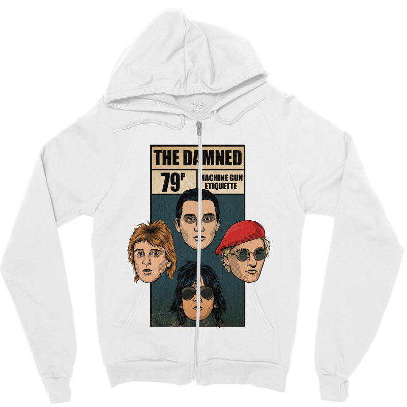 The Damned Machine Gun Etiquette Zipper Hoodie | Artistshot