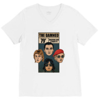 The Damned Machine Gun Etiquette V-neck Tee | Artistshot