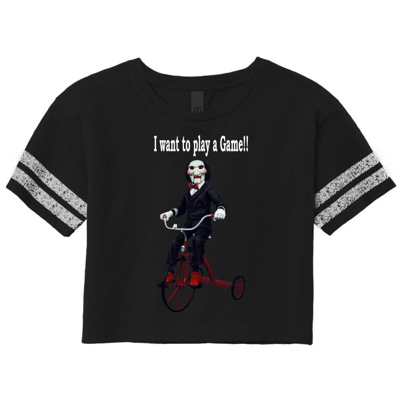 Saw Trike Play A Game Horror Bike Scorecard Crop Tee by radmadhi | Artistshot