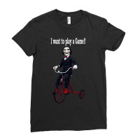 Saw Trike Play A Game Horror Bike Ladies Fitted T-shirt | Artistshot