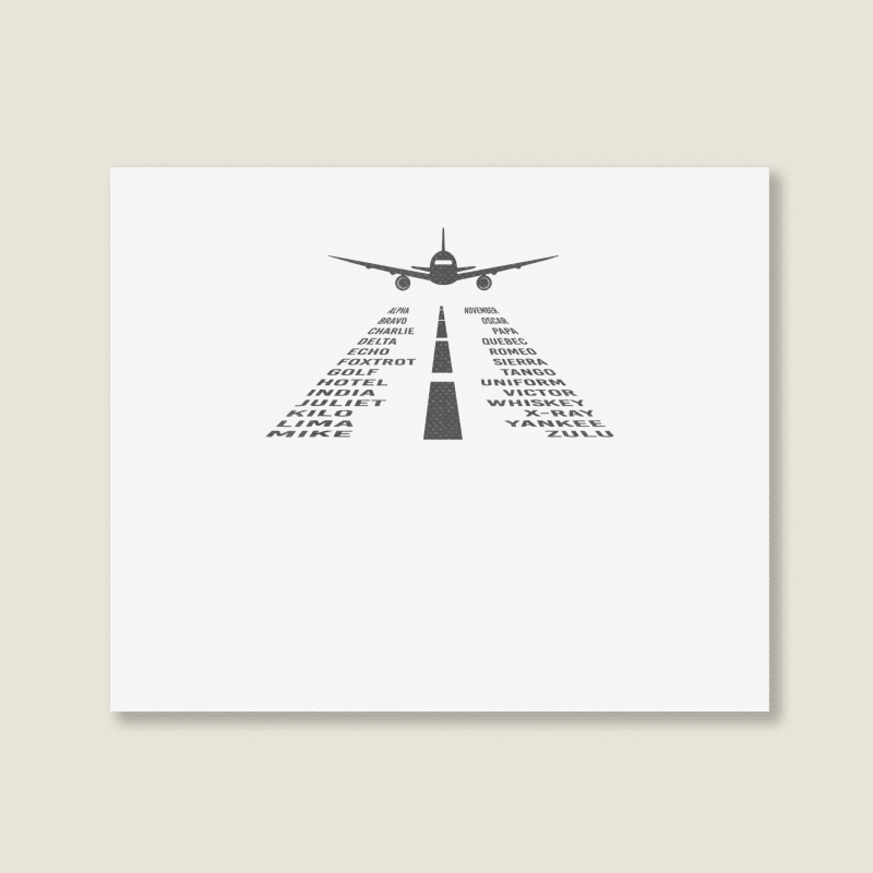 Phonetic Alphabet T Shirt  Pilot Airplane Shirt Landscape Canvas Print | Artistshot