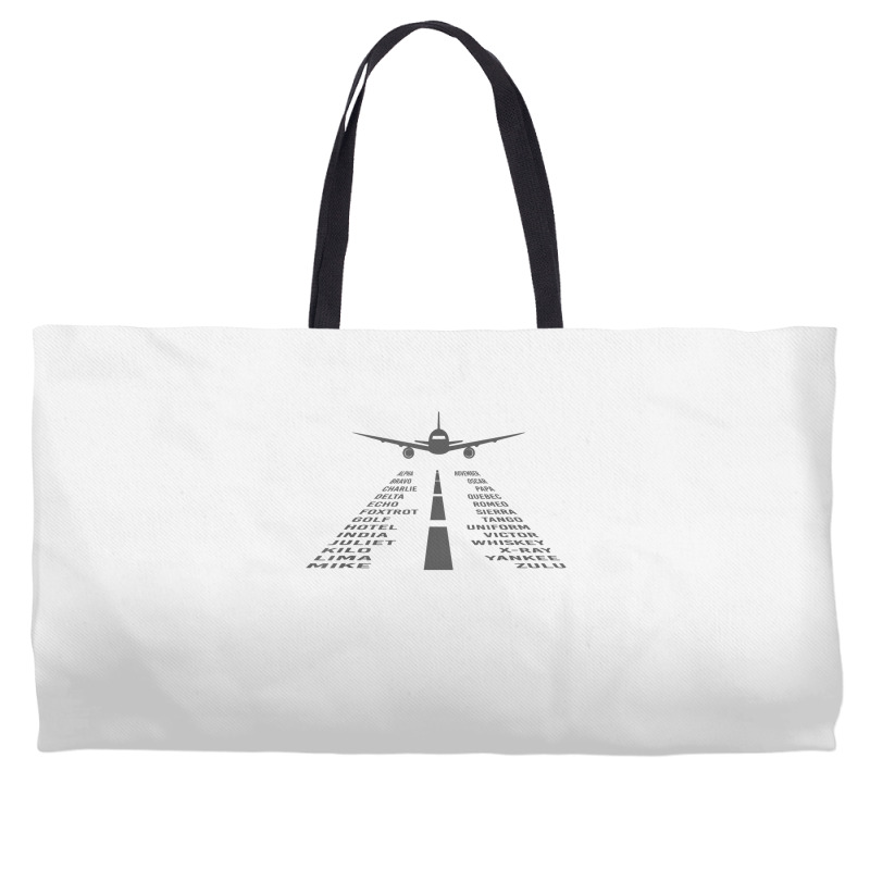 Phonetic Alphabet T Shirt  Pilot Airplane Shirt Weekender Totes | Artistshot