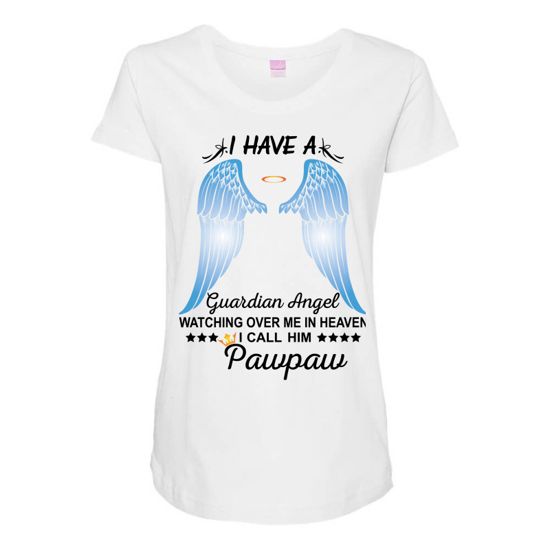 My Pawpaw Is My Guardian Angel Maternity Scoop Neck T-shirt by SabriAcar | Artistshot