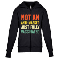 Retro Not An Anti Masker Youth Zipper Hoodie | Artistshot