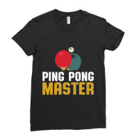 Funny Ping Pong Master Table Tennis Lovers Players T Shirt Ladies Fitted T-shirt | Artistshot