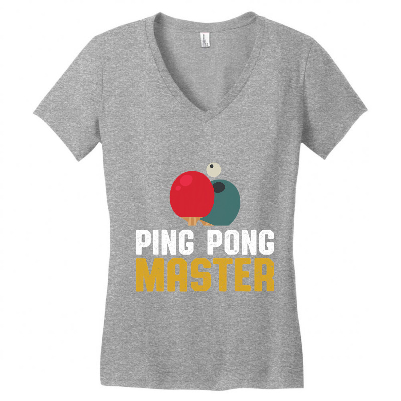 Funny Ping Pong Master Table Tennis Lovers Players T Shirt Women's V-Neck T-Shirt by HUUY | Artistshot