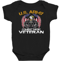 Proud Us Army Combat Medic, Perfect Veteran Medical Military T Shirt Baby Bodysuit | Artistshot