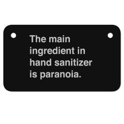 the main ingredient in hand sanitizer1 01 Motorcycle License Plate | Artistshot