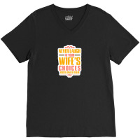 This Wife Is Already Taken By An Awesome Asshole Husband Shirt Funny V V-neck Tee | Artistshot