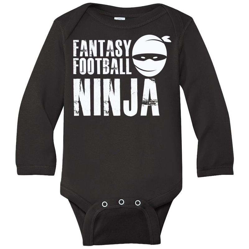 Fantasy Football Ninja   Ffl League Champion Winner Quote Long Sleeve Long Sleeve Baby Bodysuit | Artistshot