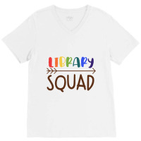 Library Squad For Light V-neck Tee | Artistshot