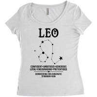 Leo Zodiac Sign Women's Triblend Scoop T-shirt | Artistshot