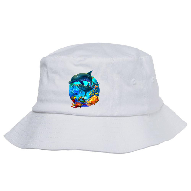 Dolphin Sea Life Save The Ocean Marine Biology Aquarium Bucket Hat | Artistshot