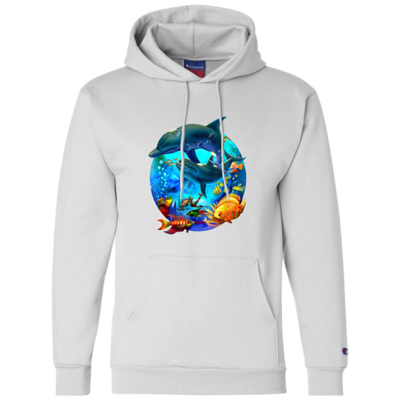 Dolphin Sea Life Save The Ocean Marine Biology Aquarium Champion Hoodie | Artistshot