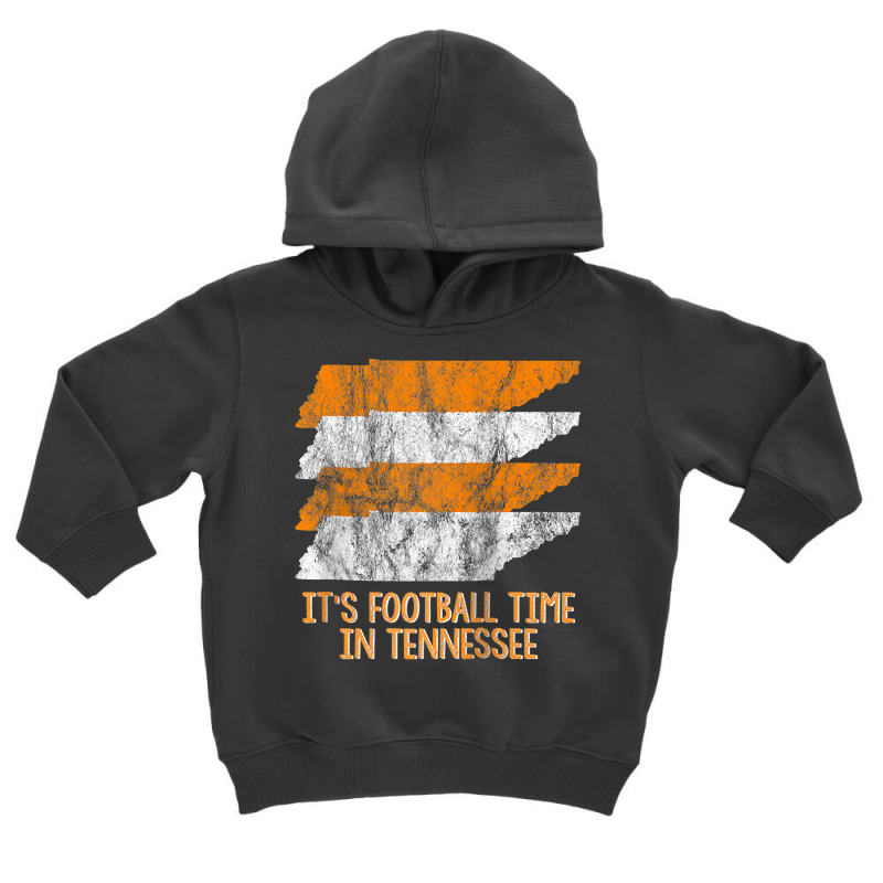 Its Football Time Tennessee Vintage Retro State Orange White Raglan Ba Toddler Hoodie by valerietaverna | Artistshot