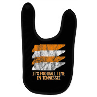 Its Football Time Tennessee Vintage Retro State Orange White Raglan Ba Baby Bibs | Artistshot